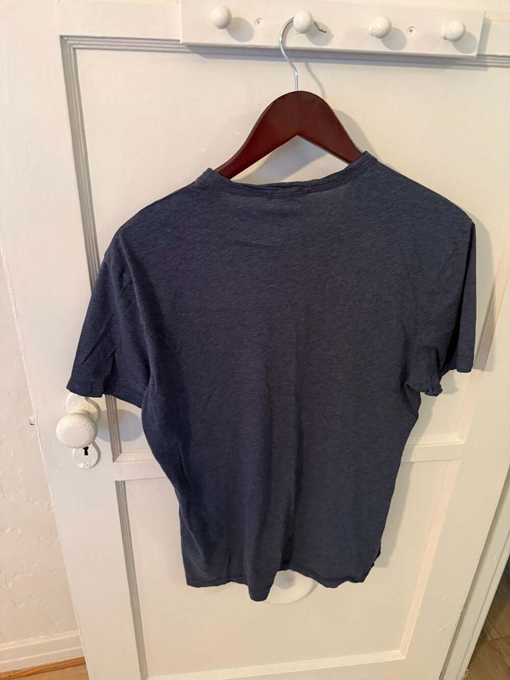 James Perse Los Angeles Men's Crewneck T-Shirt in Heathered Navy - Picture 2 of 4